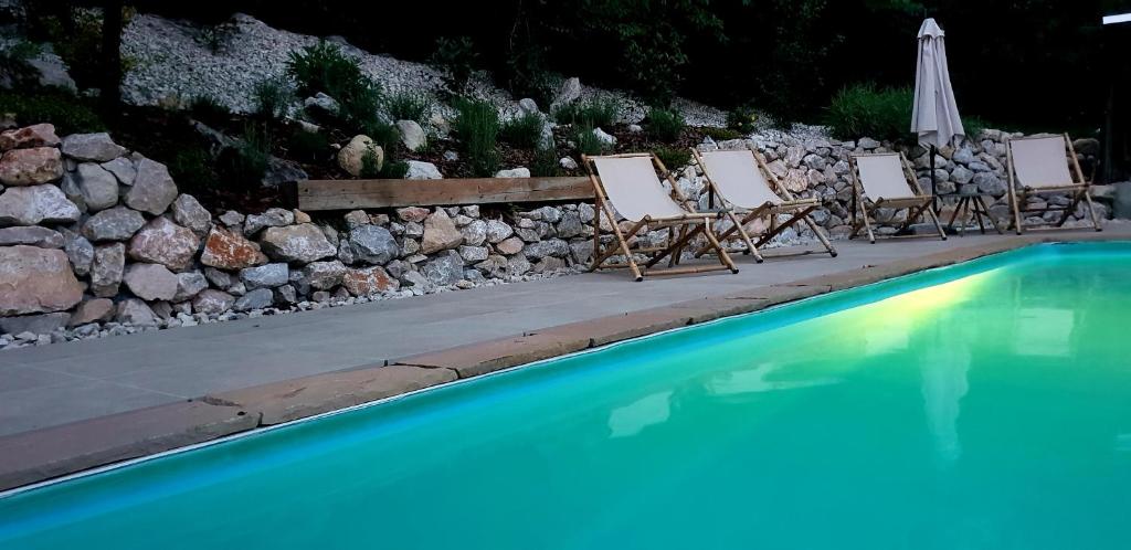 Bazén v ubytování Holiday Home Katričnek nebo v jeho okolí