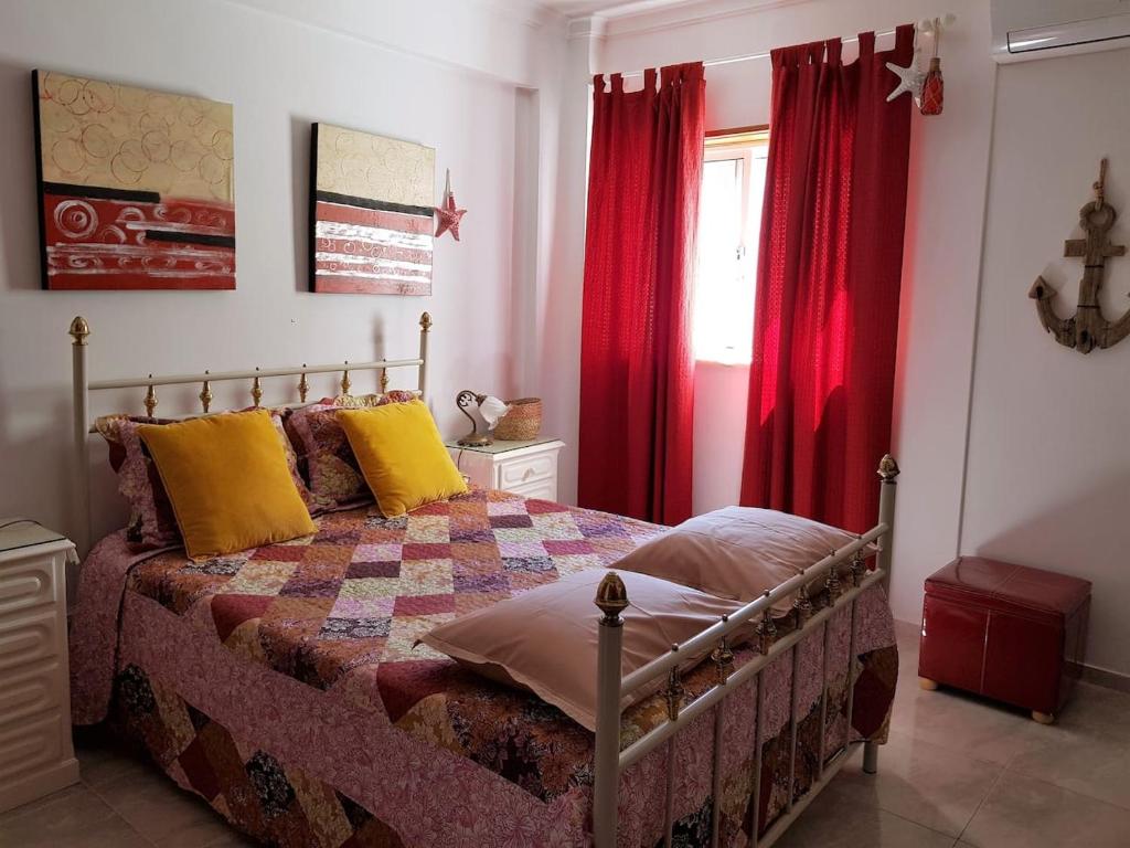 Uma cama ou camas num quarto em Âncora Guest House