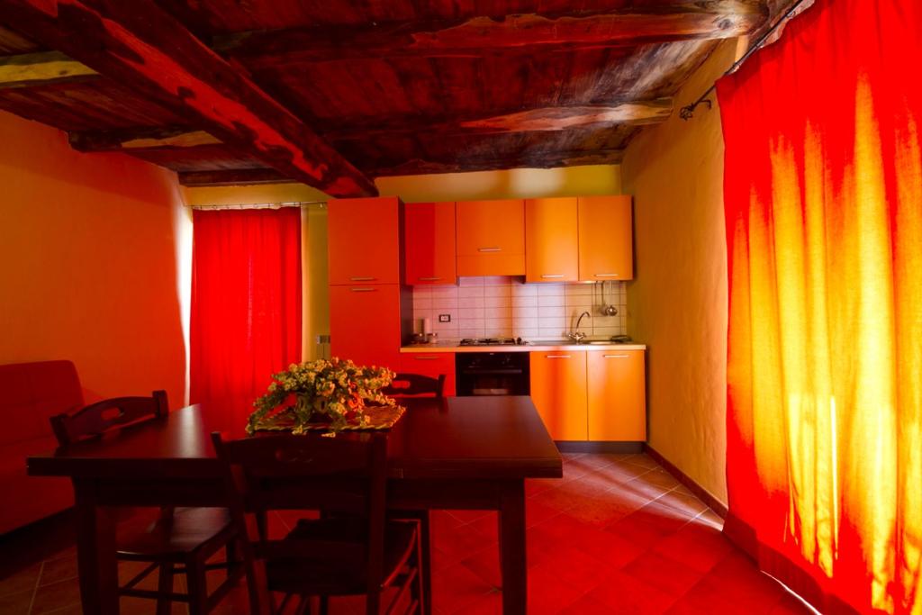 A kitchen or kitchenette at La Locanda Dei Cartunè