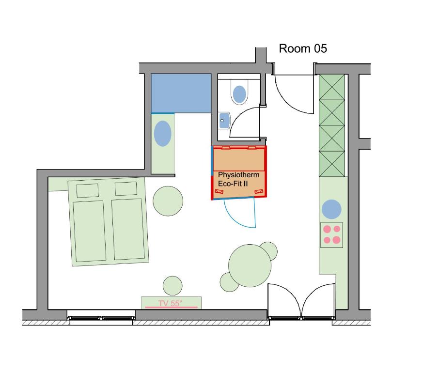 Půdorys ubytování Alpinikum Apartments
