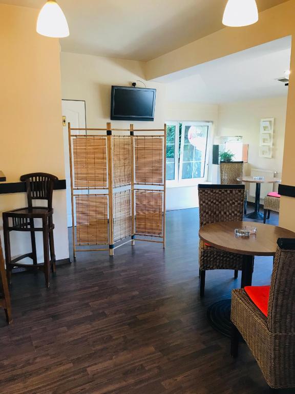 Kuchyň nebo kuchyňský kout v ubytování Hotel Orlan