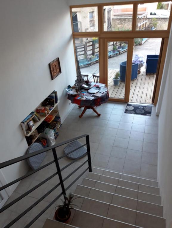 Posezení v ubytování Gîte De La Ferme