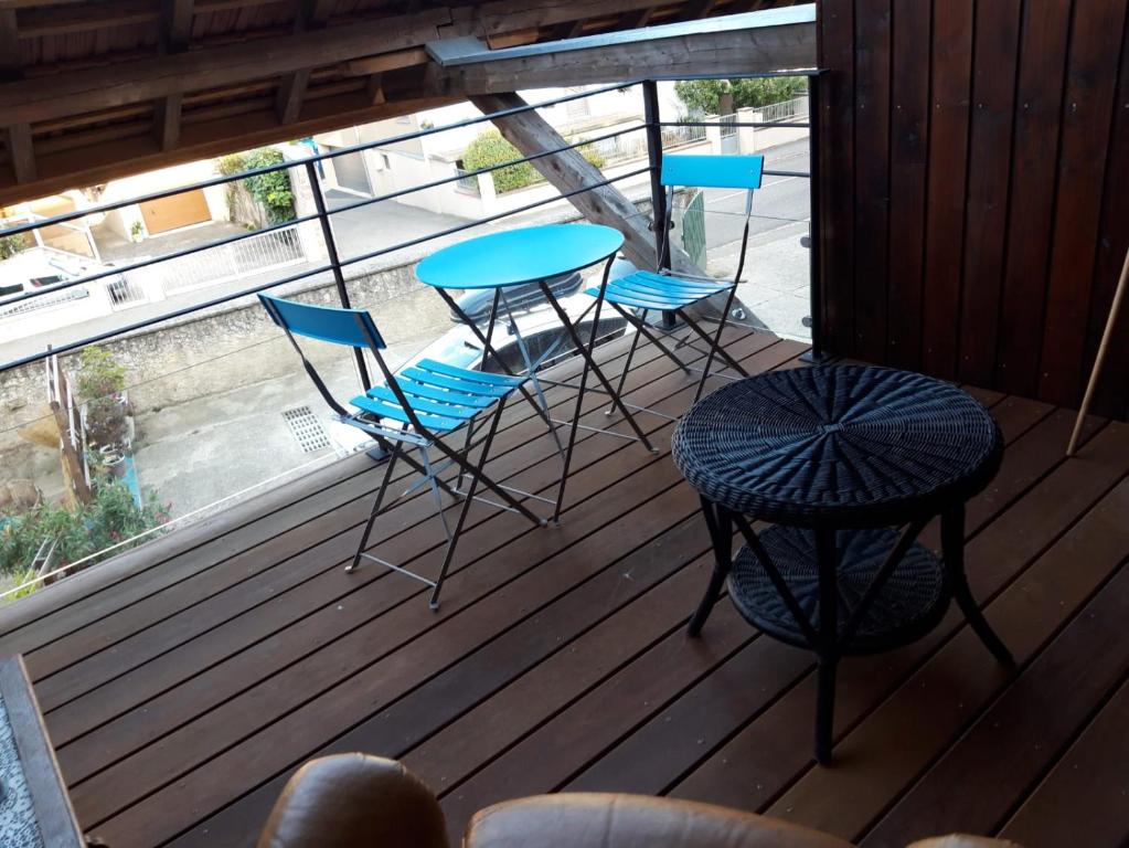 Balkón nebo terasa v ubytování Gîte De La Ferme