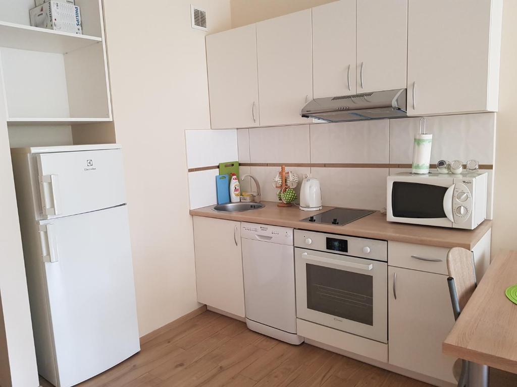 Kuchyňa alebo kuchynka v ubytovaní Apartment Przymorze II