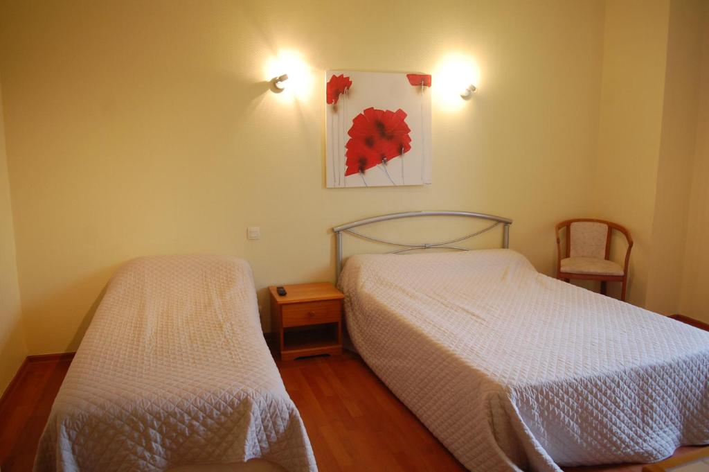 Letto o letti in una camera di Chateau de Faudade