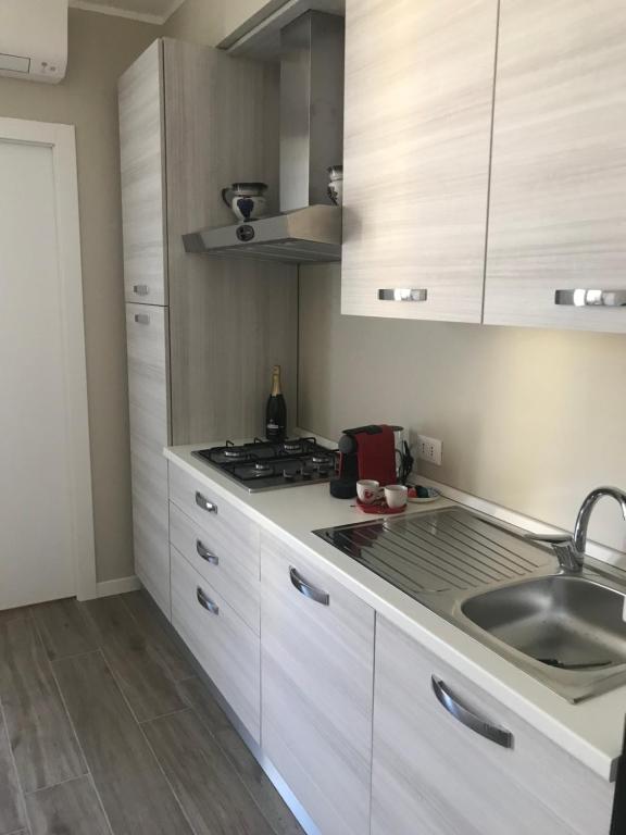 Kuchyň nebo kuchyňský kout v ubytování SilverHome