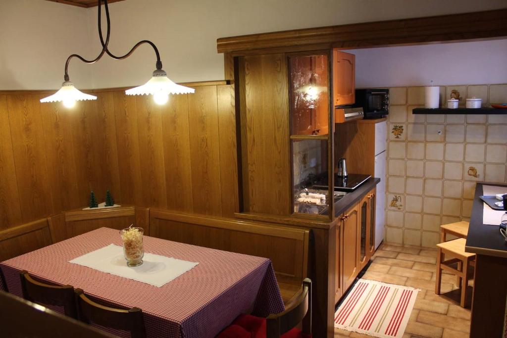 Kuchyň nebo kuchyňský kout v ubytování Cesa DOLOMITI