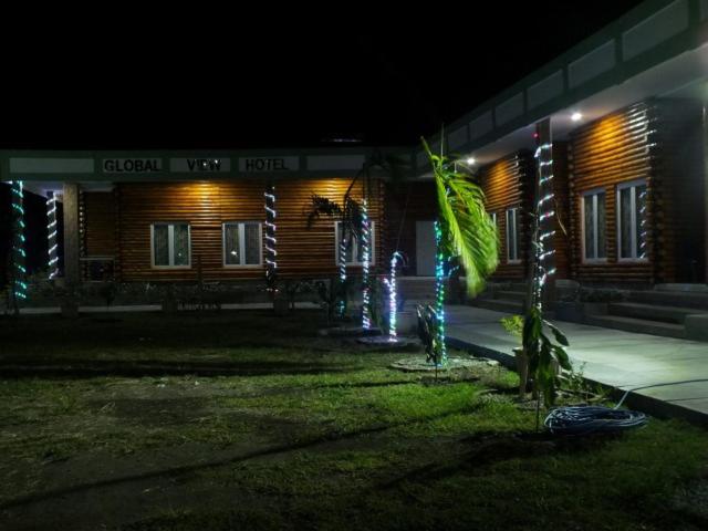Zahrada ubytování GLOBAL VIEW HOTEL