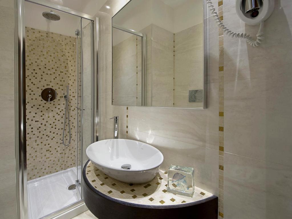 Koupelna v ubytování Hotel Campiello