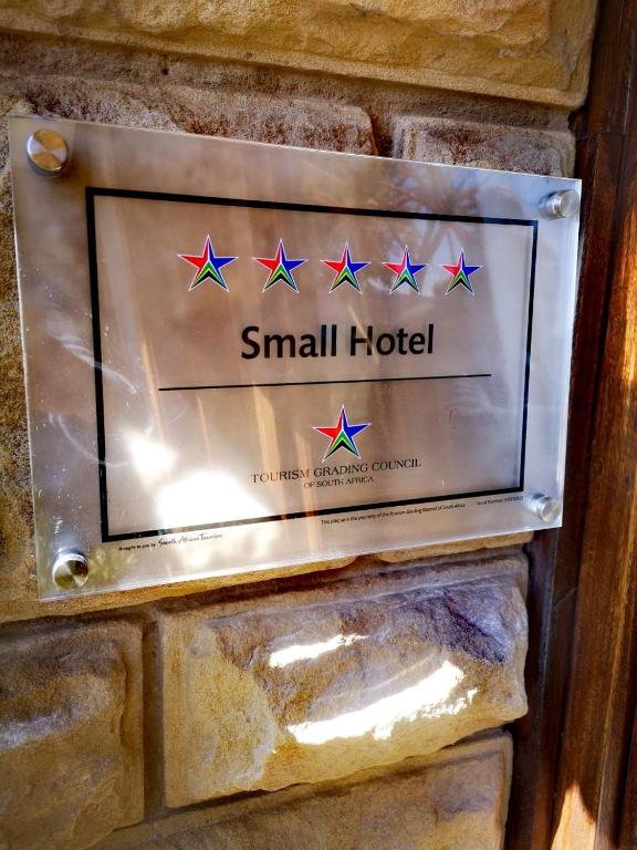 Certifikát, hodnocení, plakát nebo jiný dokument vystavený v ubytování Wild Horses Lodge