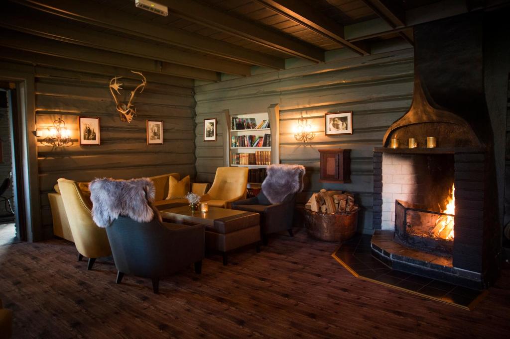 Posezení v ubytování Geilo Hotel