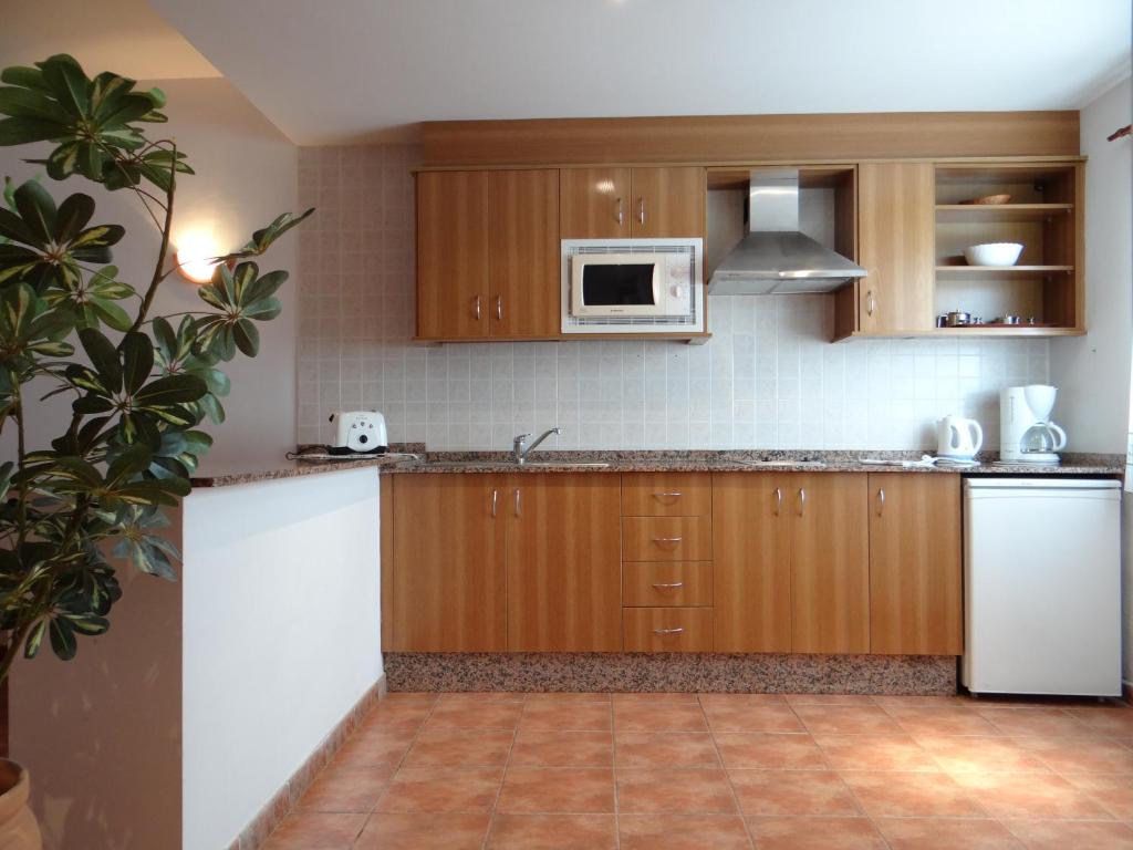 Kuchyň nebo kuchyňský kout v ubytování Apartamentos Lanzarote Paradise Colinas