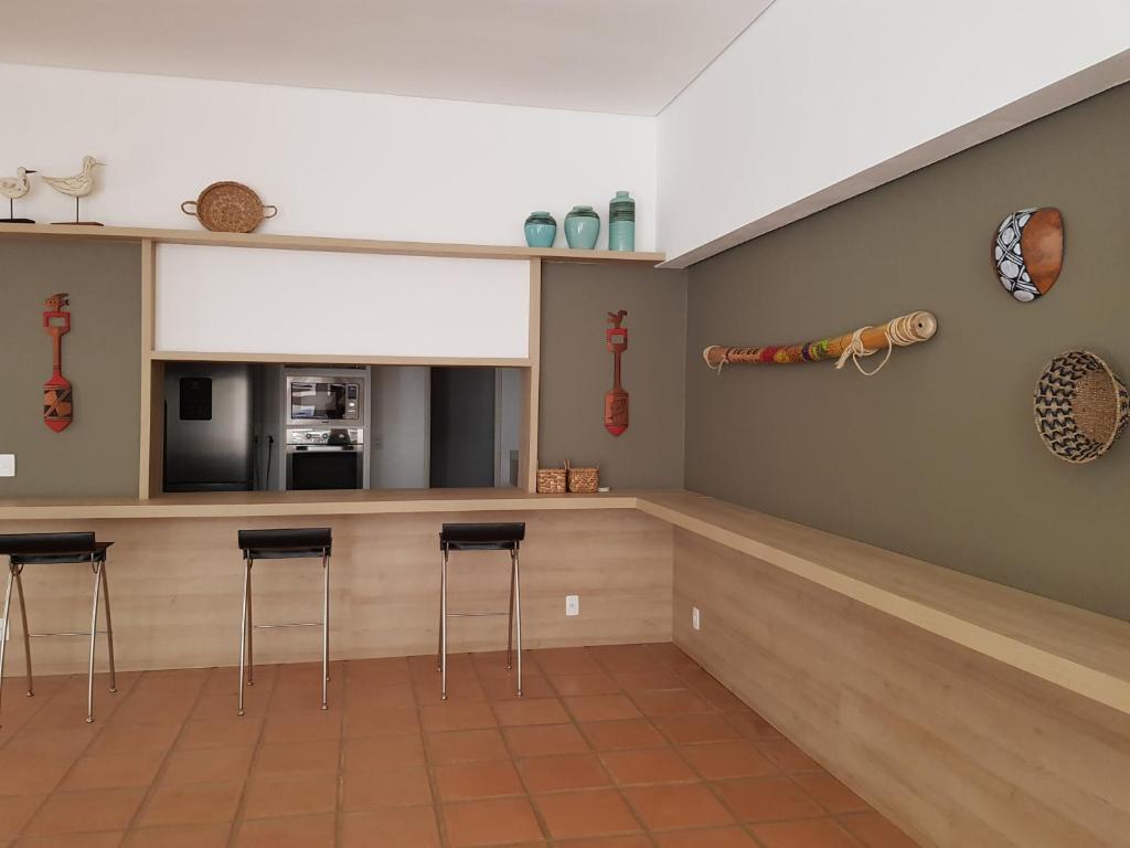  Apartamento pé na areia com vista do mar no Cond Costa Verde Tabatinga