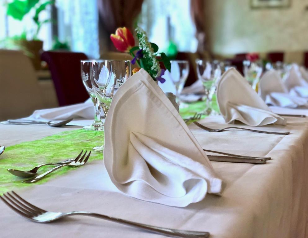 Restaurace v ubytování Traditionsgasthaus Goldener Löwe Riesa Restaurant & Pension