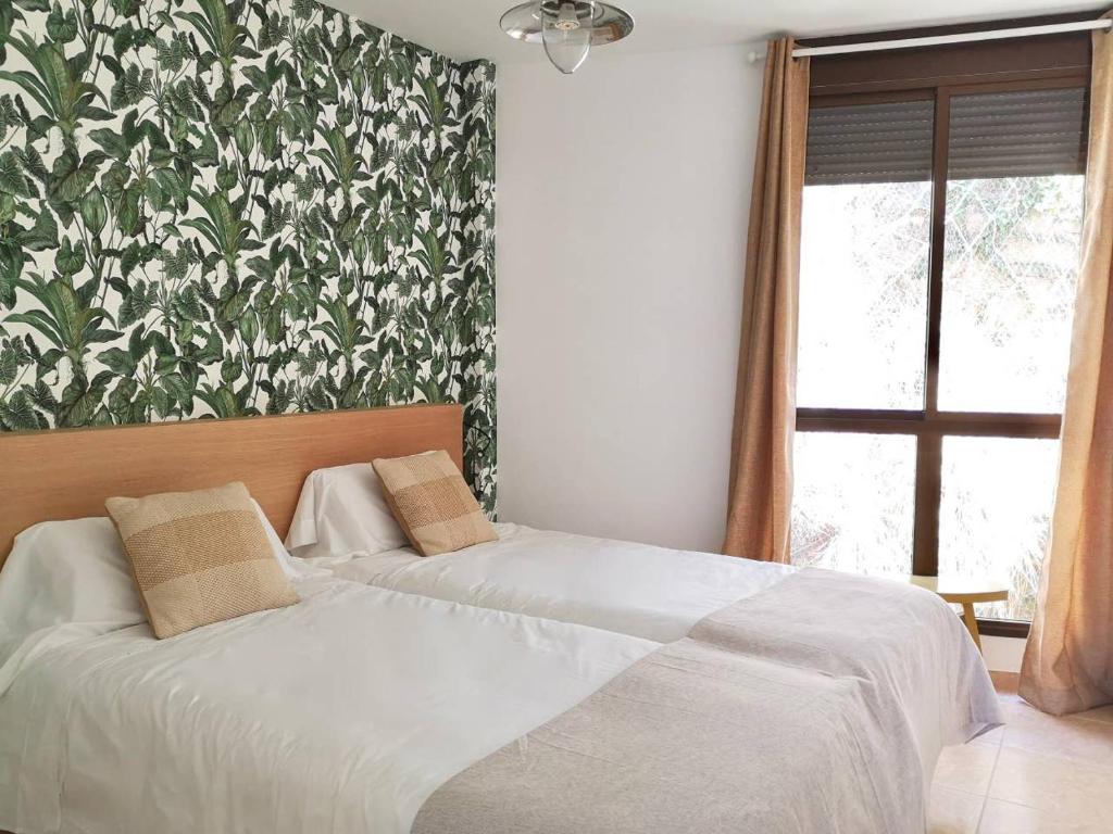 Posteľ alebo postele v izbe v ubytovaní Magnific flat with panoramic sea views
