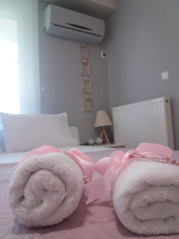 Postel nebo postele na pokoji v ubytování Perfect Location το τέλειο μέρος για τις αποδράσεις σας!!!