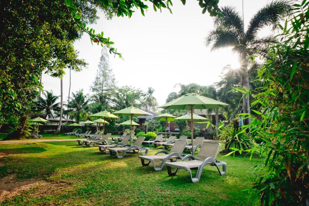 Zahrada ubytování GajaPuri Resort Koh Chang