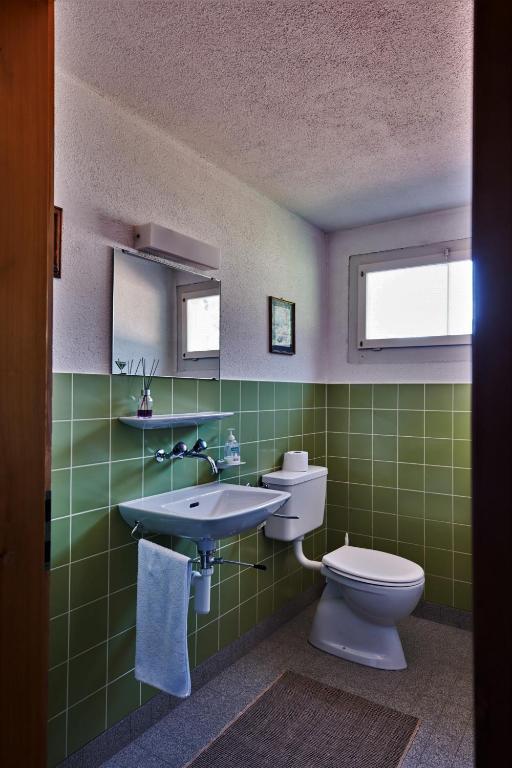 Koupelna v ubytování Aktivhostel HängeMatt