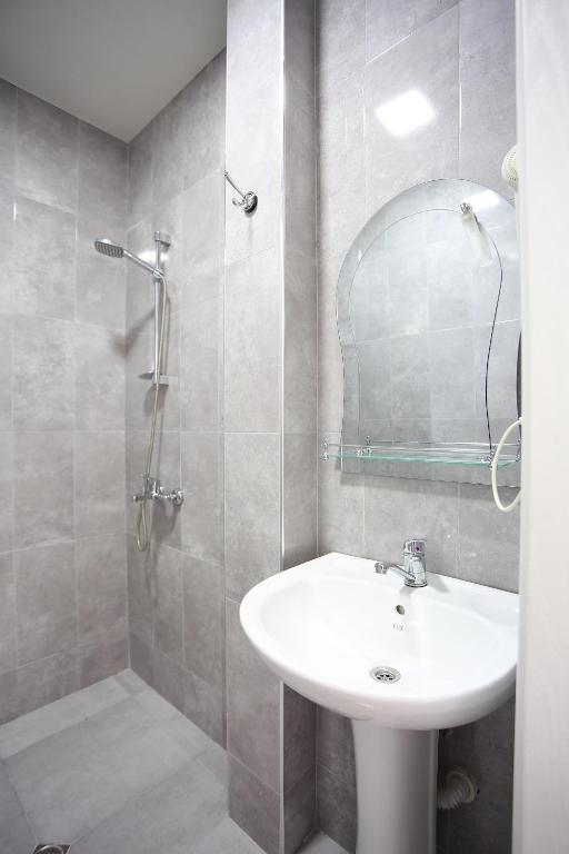 Koupelna v ubytování Hotel Botanica