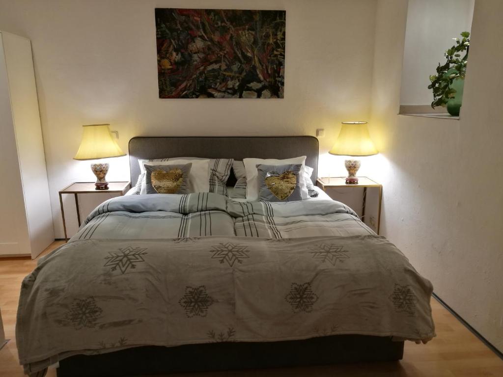 Postel nebo postele na pokoji v ubytování Gästezimmer & Apartment Mayrhofer