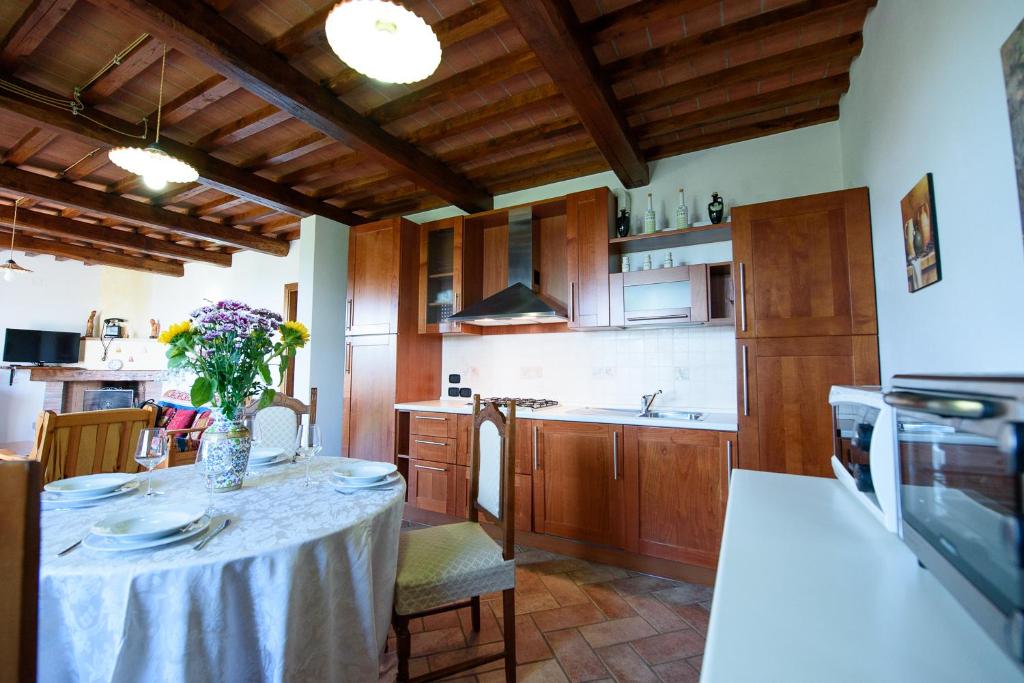 Kuchyň nebo kuchyňský kout v ubytování Villa Perugini