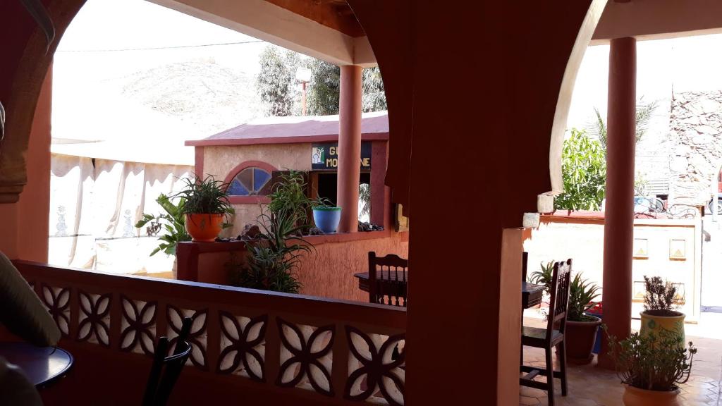 Balkon lub taras w obiekcie Auberge Restaurant le Safran