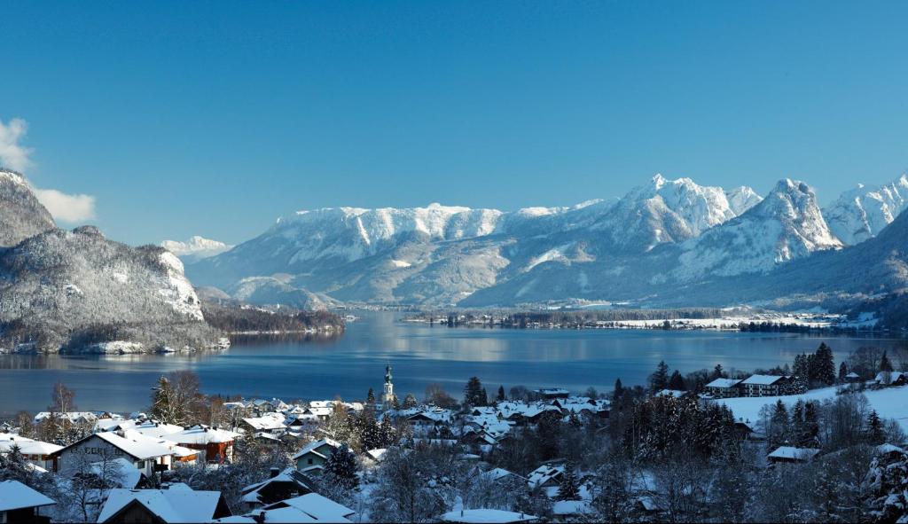 Traum Blick Sankt Gilgen im Winter