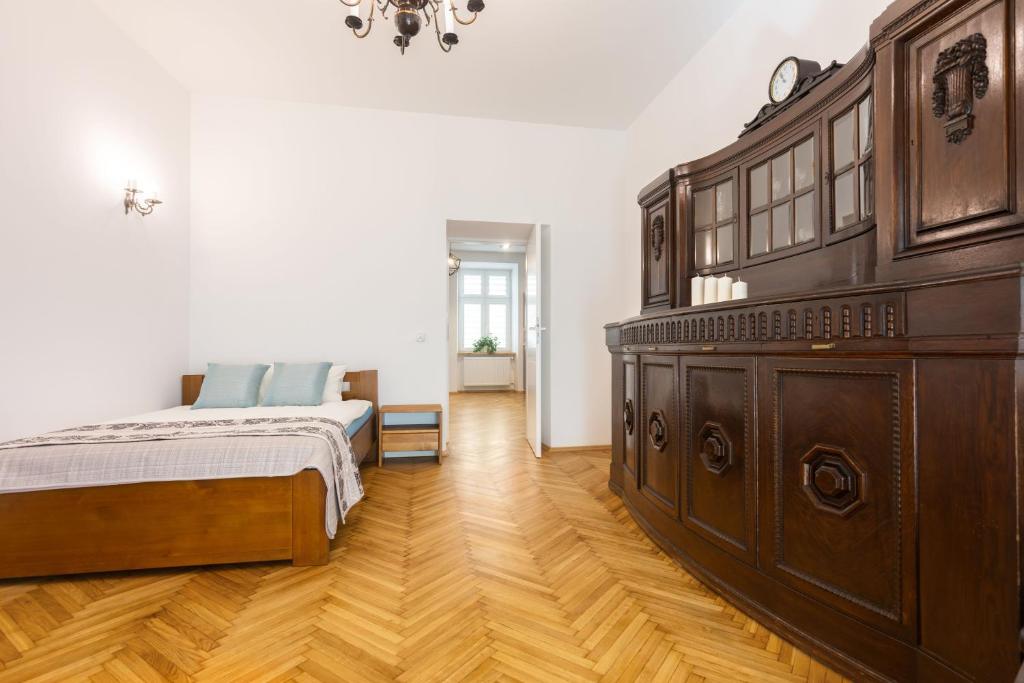 Posteľ alebo postele v izbe v ubytovaní Bridge Apartments 6