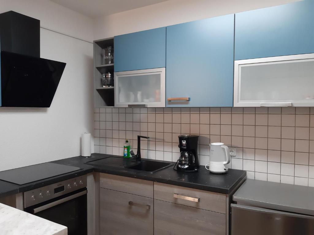 Kuchyň nebo kuchyňský kout v ubytování Mandy´s Ferienwohnung