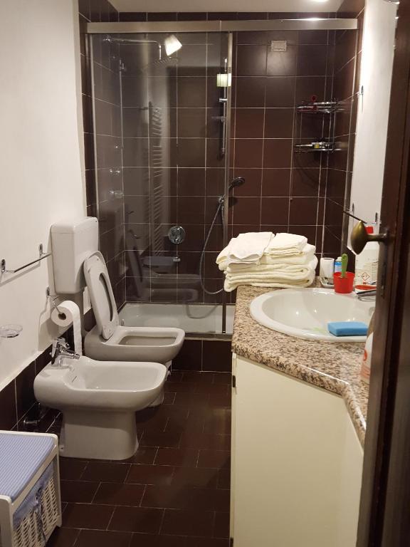 Koupelna v ubytování Villa Ghia