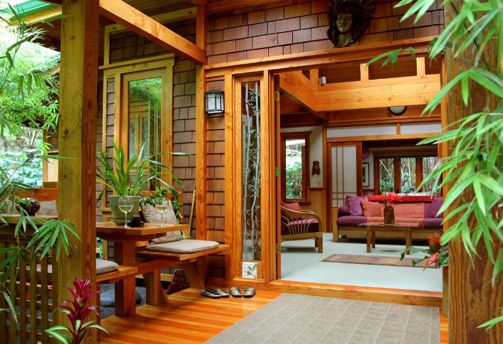 Zahrada ubytování Volcano Rainforest Retreat