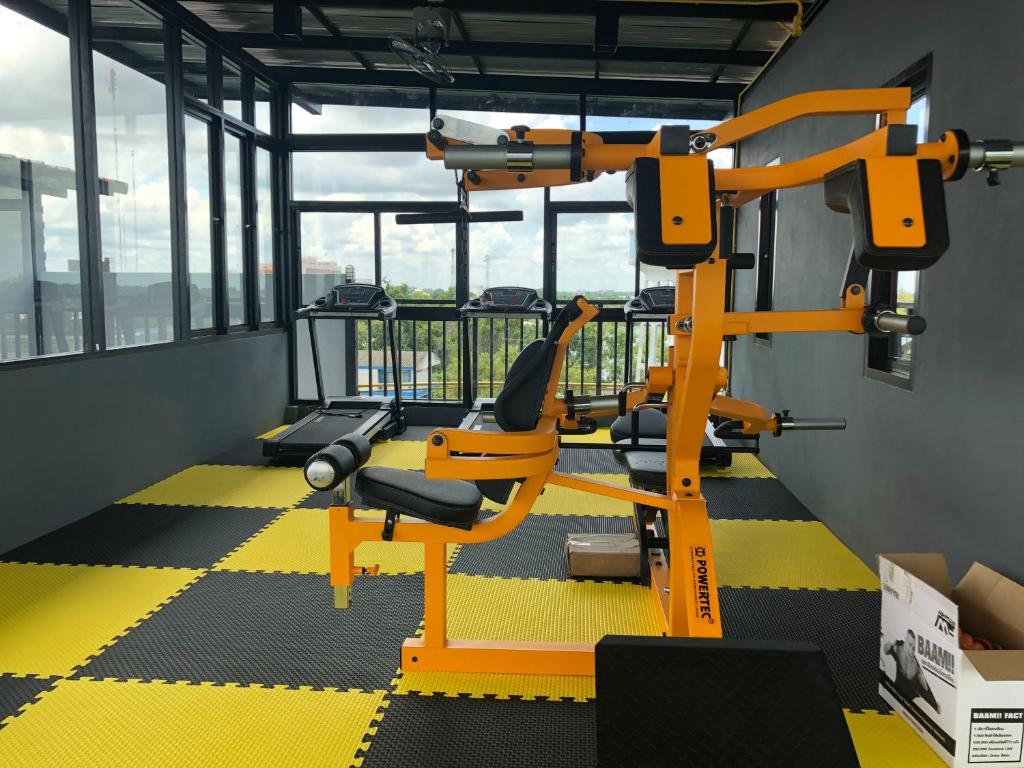 Fitness centrum a/nebo fitness zařízení v ubytování S.S.Hotel Nangrong