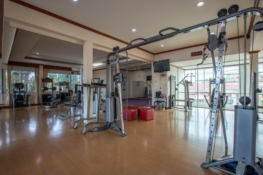 Fitness centrum a/nebo fitness zařízení v ubytování Pimann Inn Hotel