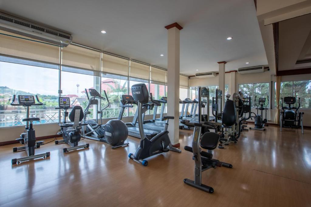 Fitness centrum a/nebo fitness zařízení v ubytování Pimann Inn Hotel
