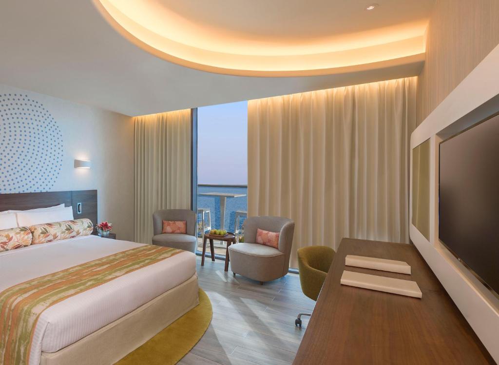 The Retreat Palm Dubai MGallery by Sofitel - Suite De Luxe D'une Chambre, Accès Au Salon Du Club, Vue Sur La Mer Partielle, Accès à La Plage Privée