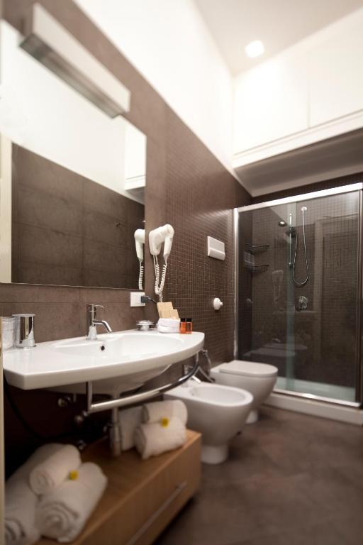 Koupelna v ubytování Palazzo Brunaccini Boutique Hotel
