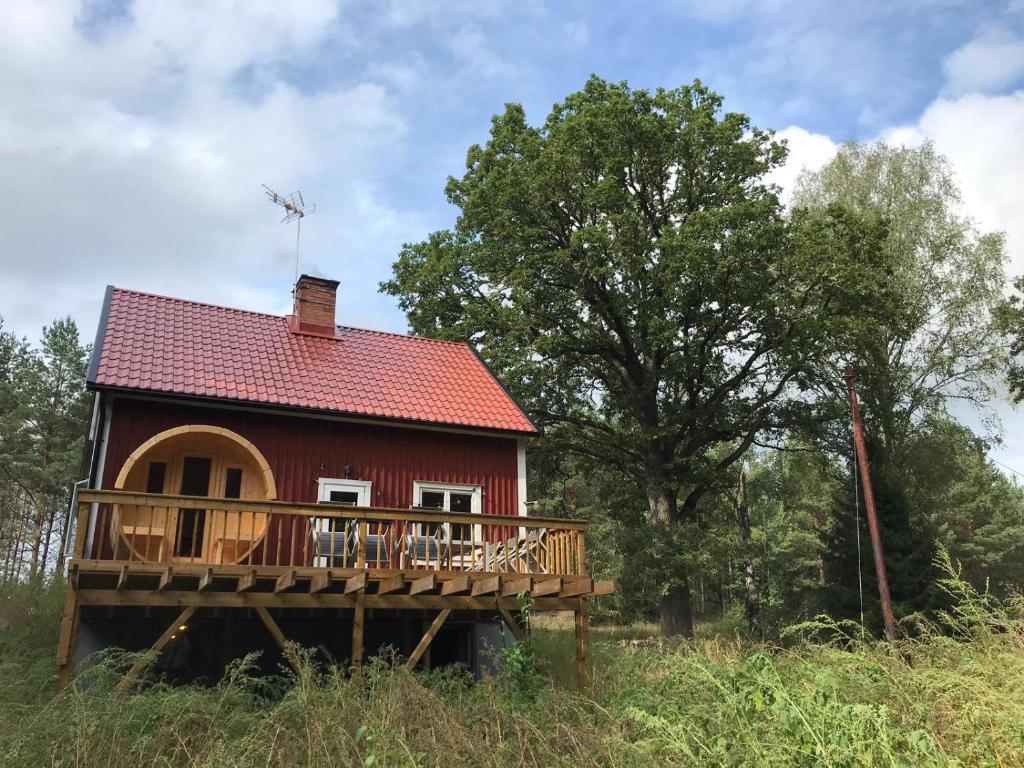 Zahrada ubytování Ferienhaus Småland