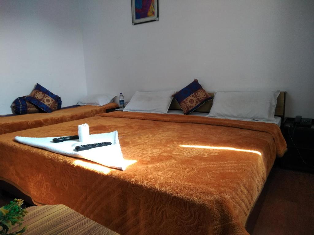 Postel nebo postele na pokoji v ubytování Agra Paying Guest House