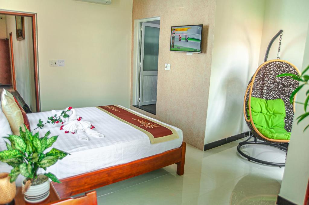 Phòng ngủ rộng rãi và đầy đủ tiện nghi tại Golden Soulmate Homestay