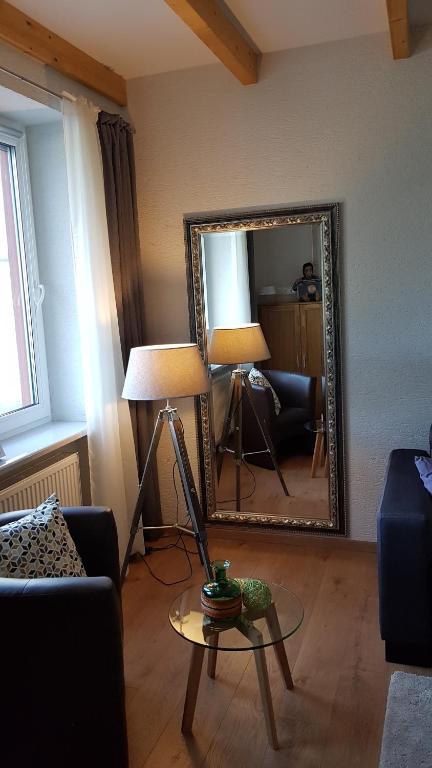 Posezení v ubytování Ferienwohnung Eichelgasse Wertheim