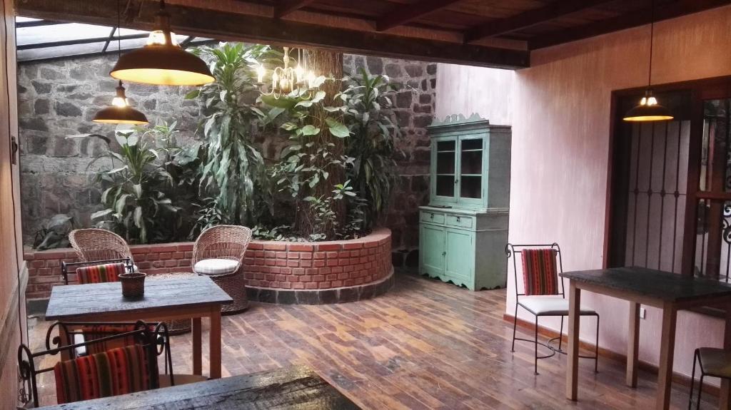 Posezení v ubytování Rincón Escondido B&B