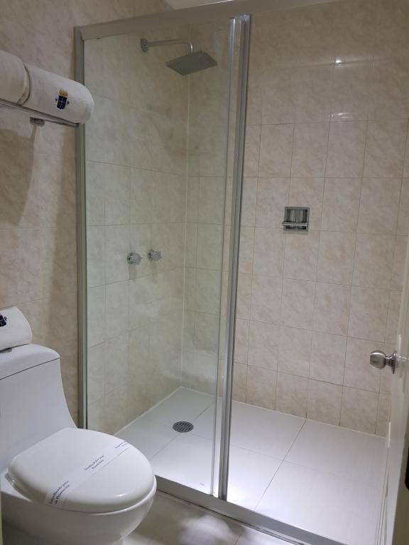 Koupelna v ubytování Hotel Principado Tijuana Aeropuerto
