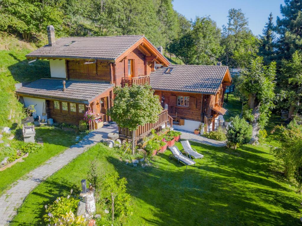 Zahrada ubytování Chalet Les Rindes