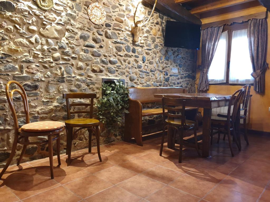 Posezení v ubytování La Casina de Terobe