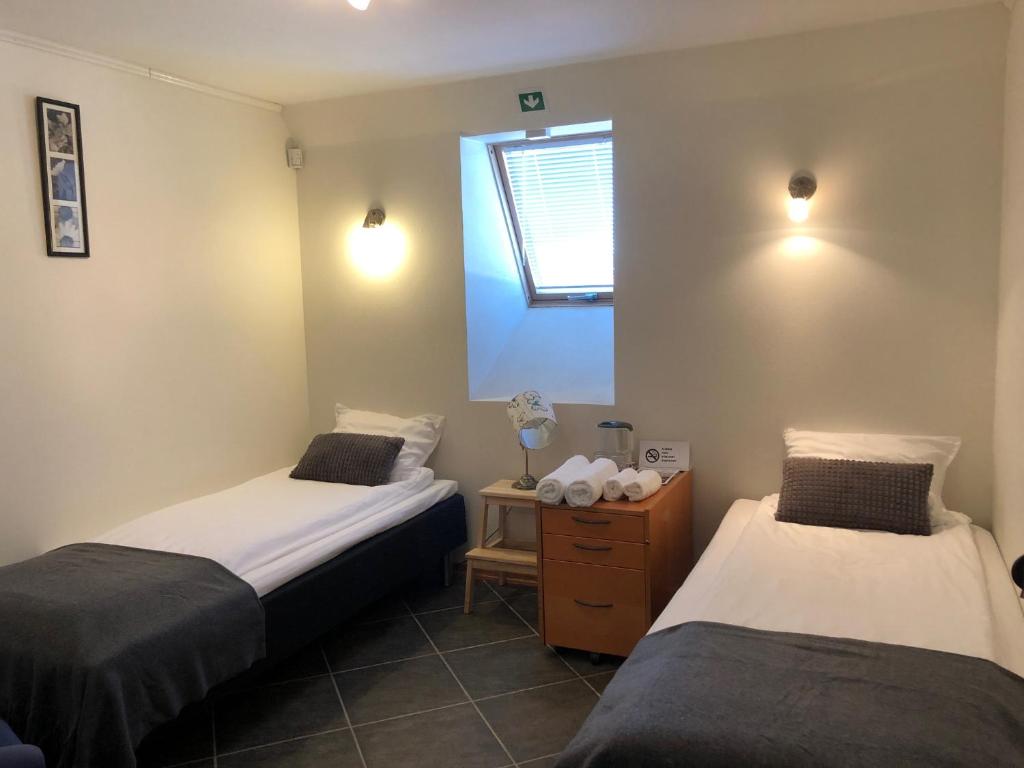 Rúm í herbergi á La Casa