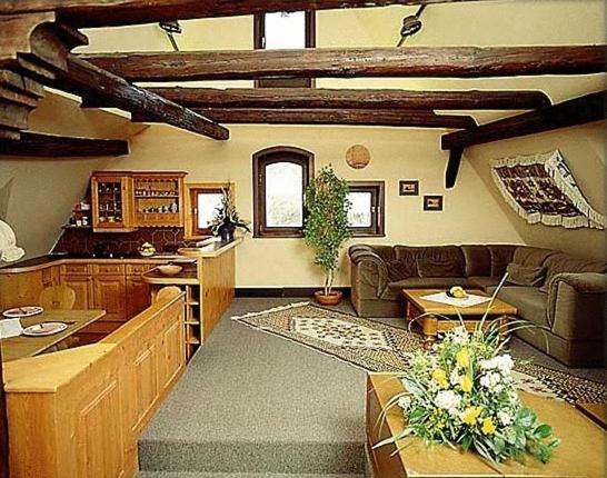 Kuchyň nebo kuchyňský kout v ubytování Klosterstüble