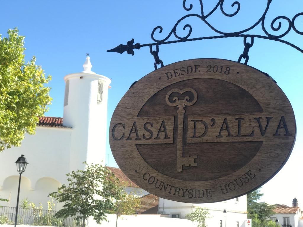 a sign that reads casa deliana in front of a building at Casa DAlva in Vila Alva