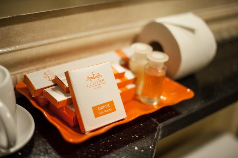 Příslušenství pro přípravu čaje a kávy v ubytování Lefoyer Hotel