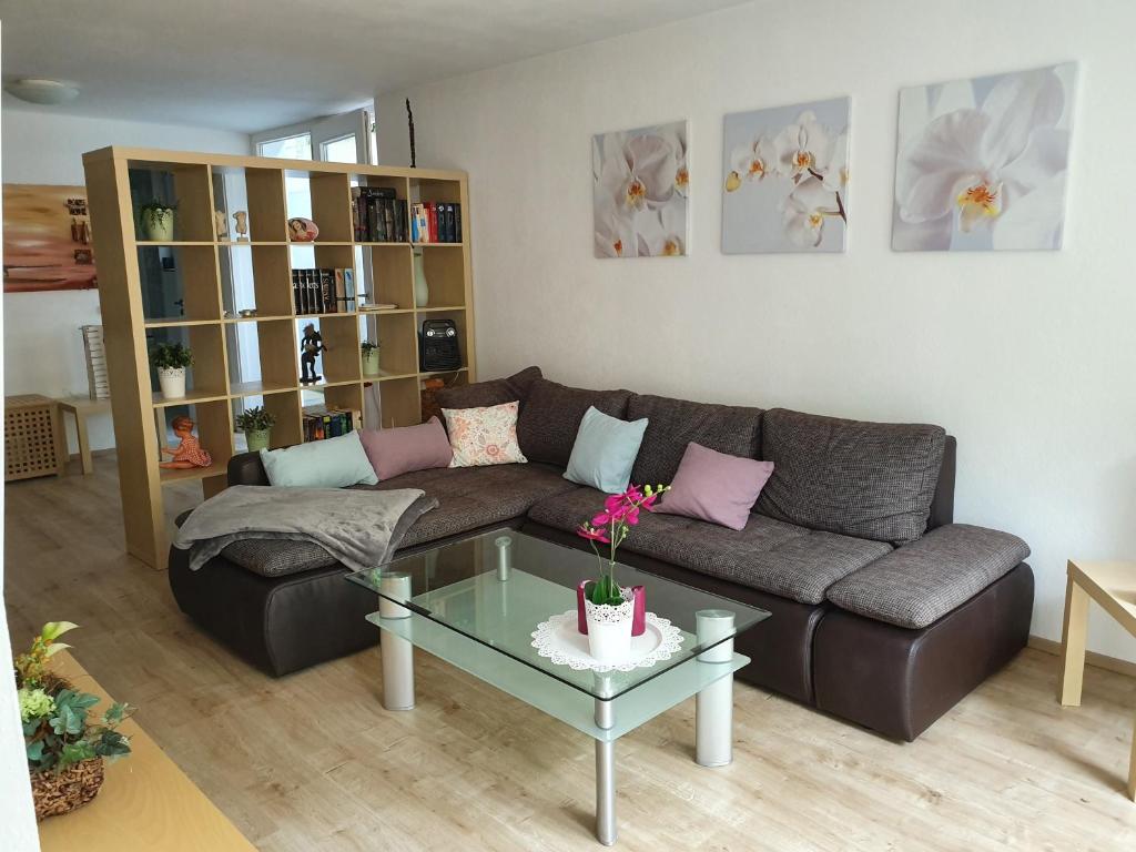 Posezení v ubytování Ferienwohnung Schwartz