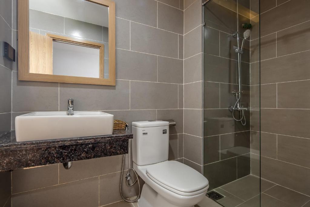 Koupelna v ubytování An Dương Hotel & Apartment
